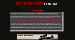 Desktop Screenshot of gnoccaforum.com