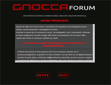 Tablet Screenshot of gnoccaforum.com